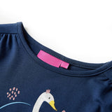 VidaXL Kinderhemd mit langen Ärmeln 140 Marineblau