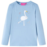 VidaXL Kindershirt mit langen Ärmeln 92 Hellblau