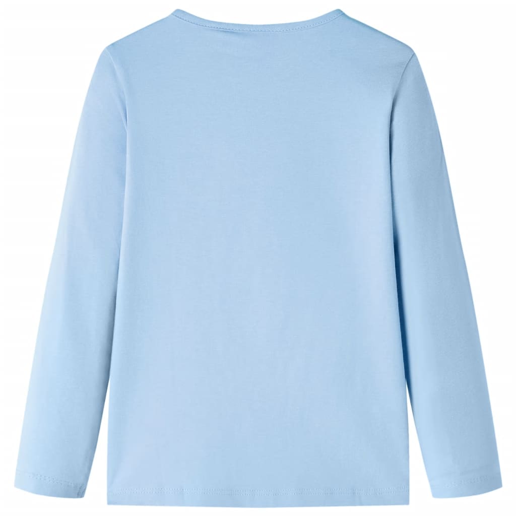 VidaXL Kindershirt mit langen Ärmeln 92 Hellblau