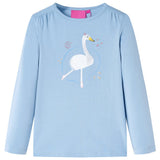 VidaXL Kindershirt mit langen Ärmeln 104 Hellblau