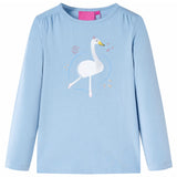 VidaXL Kindershirt mit langen Ärmeln 128 Hellblau