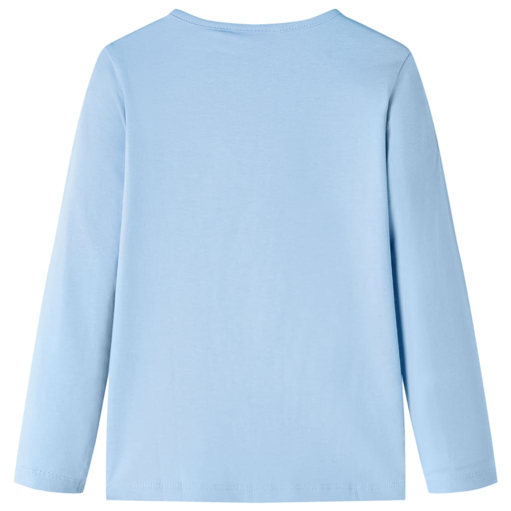 VidaXL Kindershirt mit langen Ärmeln 128 Hellblau