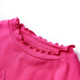 VidaXL Kindershirt mit langen Ärmeln 140 leuchtendes Rosa