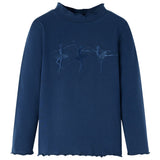 VidaXL Kinderhemd Langarm 92 Marineblau
