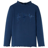 VidaXL Kinderhemd Langarm 104 Marineblau