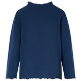 VidaXL Kinderhemd Langarm 140 Marineblau
