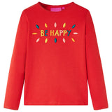 VidaXL Kindershirt mit langen Ärmeln 92 rot