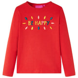 VidaXL Kindershirt mit langen Ärmeln 104 rot