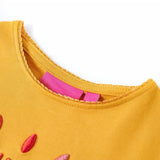 VidaXL Kindershirt mit langen Ärmeln 116 dunkles Ocker