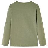VidaXL Kindershirt mit langen Ärmeln 104 Khaki