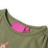 VidaXL Kindershirt mit langen Ärmeln 116 Khaki