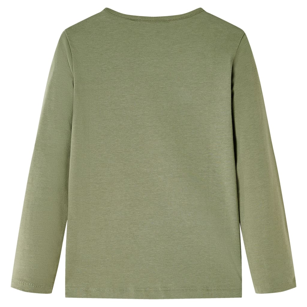 VidaXL Kindershirt mit langen Ärmeln 140 Khaki