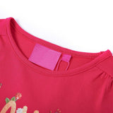 VidaXL Kindershirt mit langen Ärmeln 116 leuchtendes Rosa