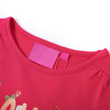 VidaXL Kindershirt mit langen Ärmeln 128 leuchtendes Rosa