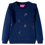 VidaXL Kinderpullover 128 Marineblau