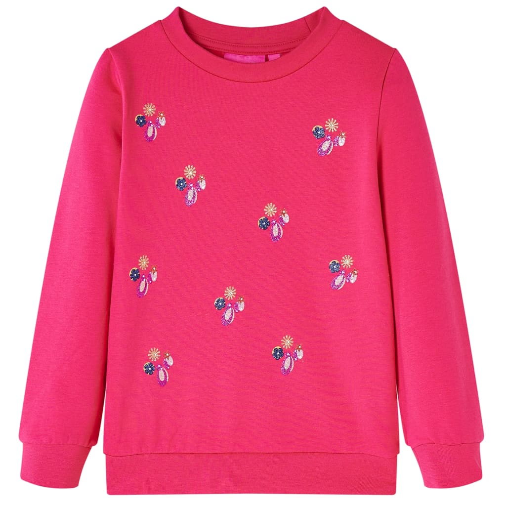 VidaXL Kinderpullover 140 leuchtendes Rosa