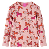 VidaXL Kinderpyjama mit langen Ärmeln 116 Hellrosa