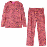 VidaXL Kinderpyjama mit langen Ärmeln 92 Altrosa