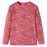 VidaXL Kinderpyjama mit langen Ärmeln 104 Altrosa