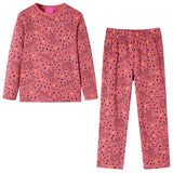 VidaXL Kinderpyjama mit langen Ärmeln 128 Altrosa
