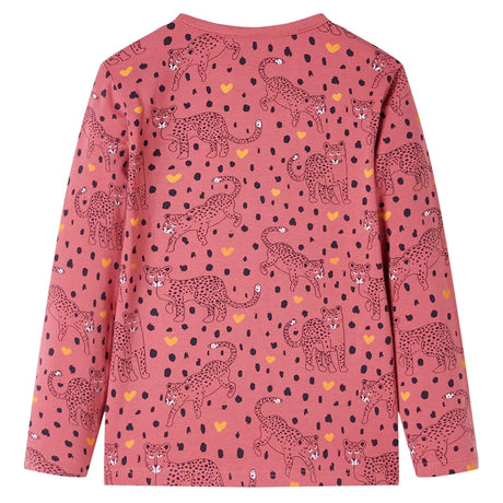 VidaXL Kinderpyjama mit langen Ärmeln 128 Altrosa