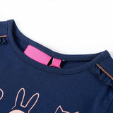 VidaXL Kindershirt mit langen Ärmeln 128 Marineblau