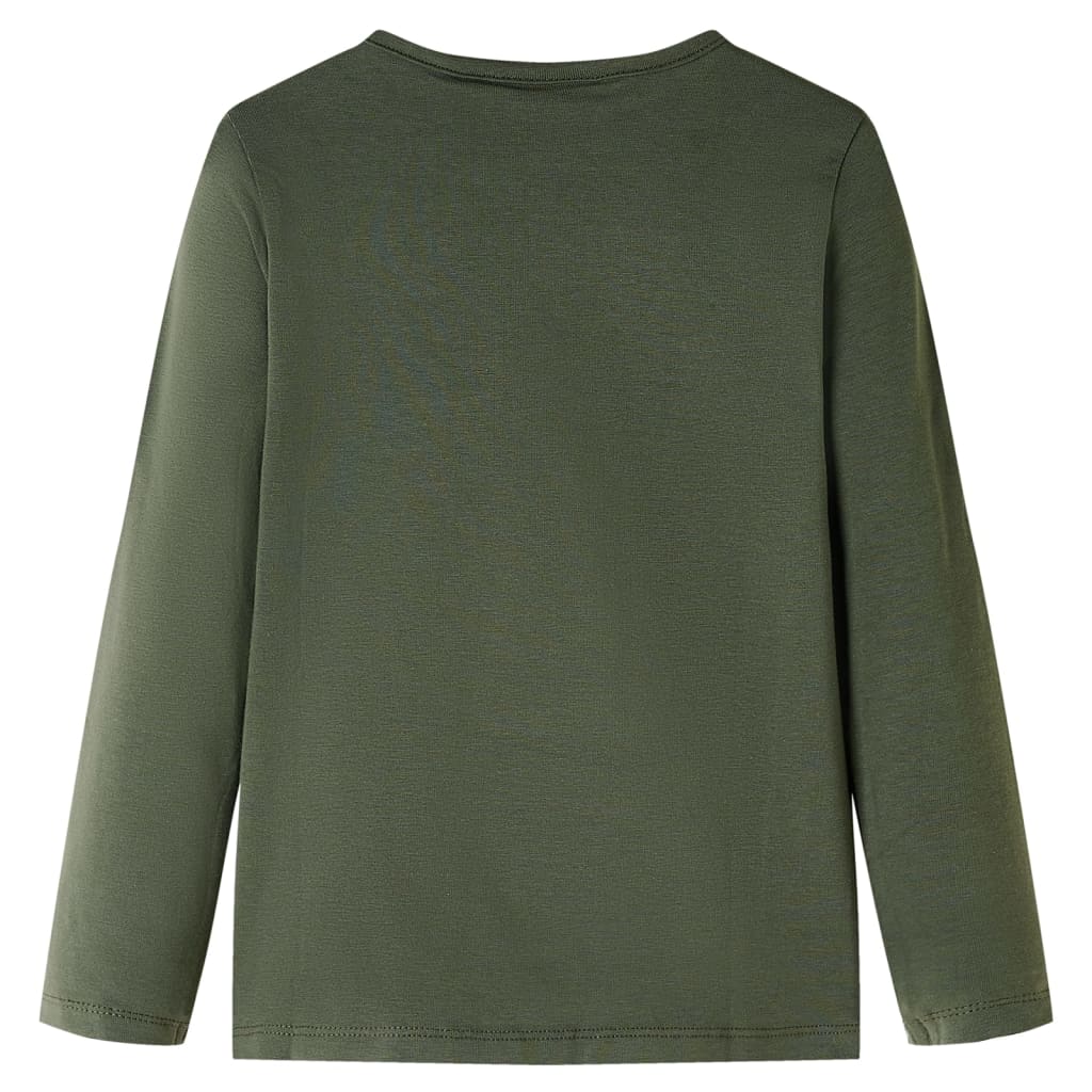 VidaXL Kindershirt mit langen Ärmeln 140 Khaki