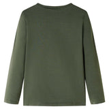VidaXL Kindershirt mit langen Ärmeln 140 Khaki