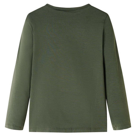 VidaXL Kindershirt mit langen Ärmeln 140 Khaki