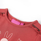 VidaXL Kindershirt mit langen Ärmeln 104 rosa braun