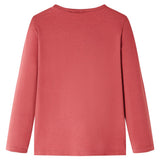 VidaXL Kindershirt mit langen Ärmeln 116 rosa braun