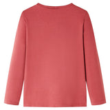 VidaXL Kindershirt mit langen Ärmeln 140 rosa braun