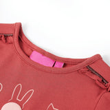 VidaXL Kindershirt mit langen Ärmeln 140 rosa braun
