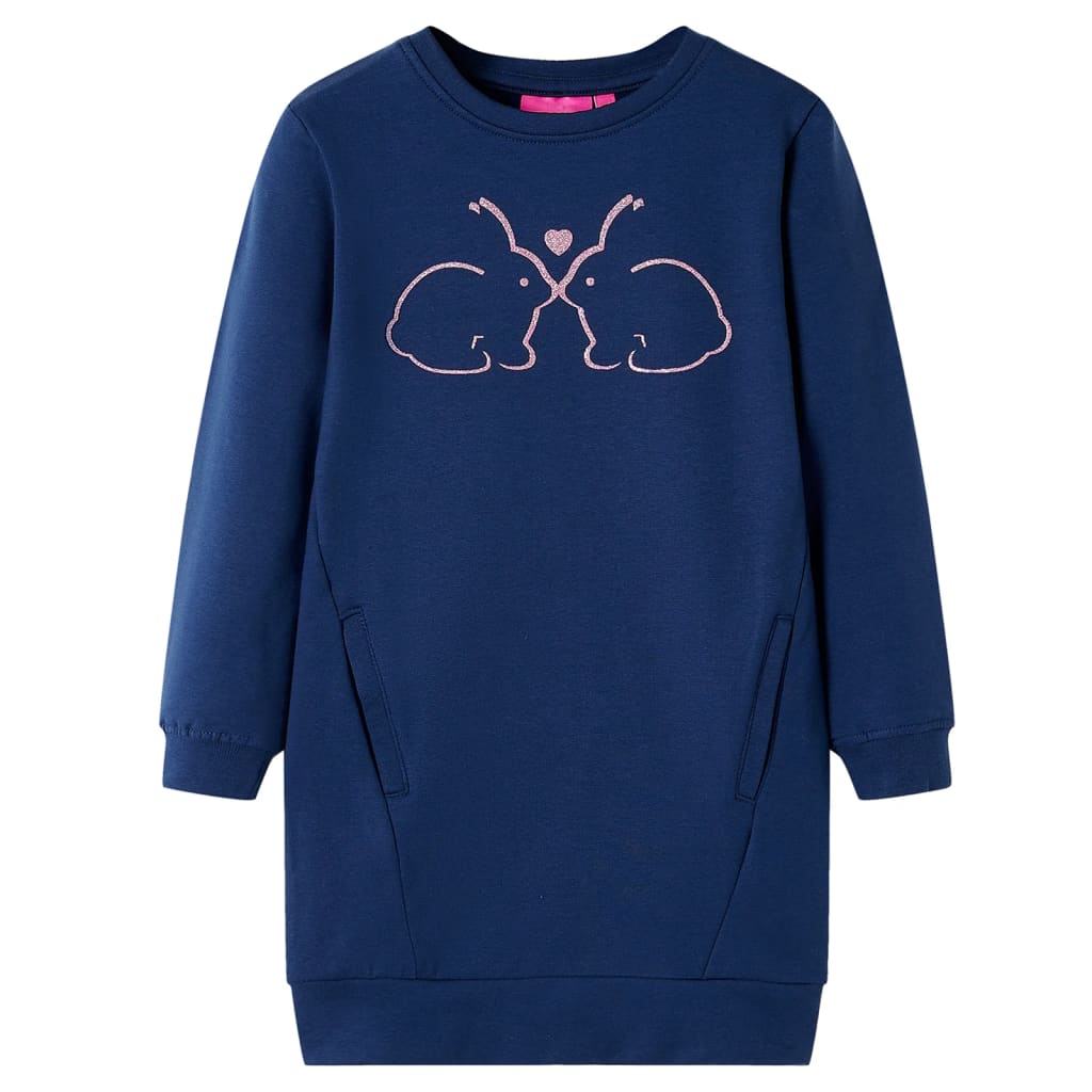 VidaXL Kinderkleid 104 Marineblau