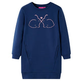 VidaXL Kinderkleid 116 Marineblau