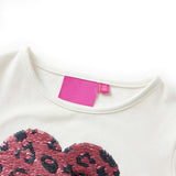 VidaXL Kindershirt mit langen Ärmeln 92 Ecru