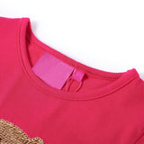 VidaXL Kindershirt mit langen Ärmeln 104 leuchtendes Rosa