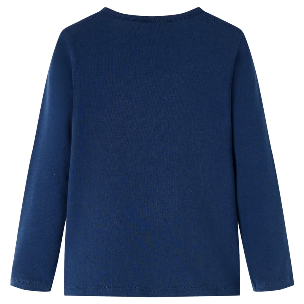 VidaXL Kindershirt mit langen Ärmeln 116 Marineblau