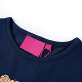 VidaXL Kindershirt mit langen Ärmeln 128 Marineblau
