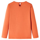 VidaXL Kindershirt mit langen Ärmeln 140 Orange-Braun