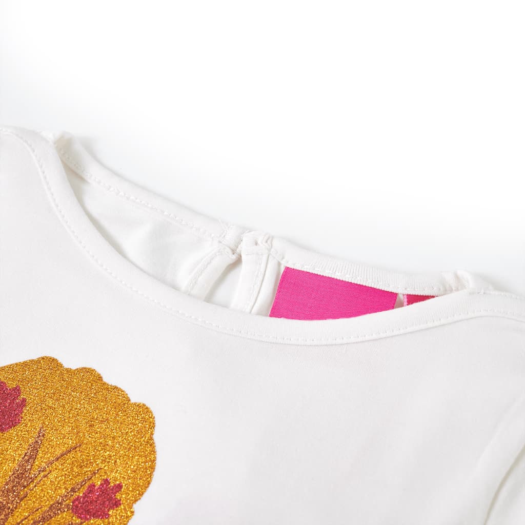 VidaXL Kindershirt mit langen Ärmeln 92 Ecru