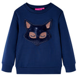 VidaXL Kinderpullover 128 Marineblau