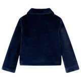 VidaXL Kindermantel 104 Kunstfell Marineblau
