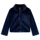 VidaXL Kindermantel 116 Kunstfell Marineblau