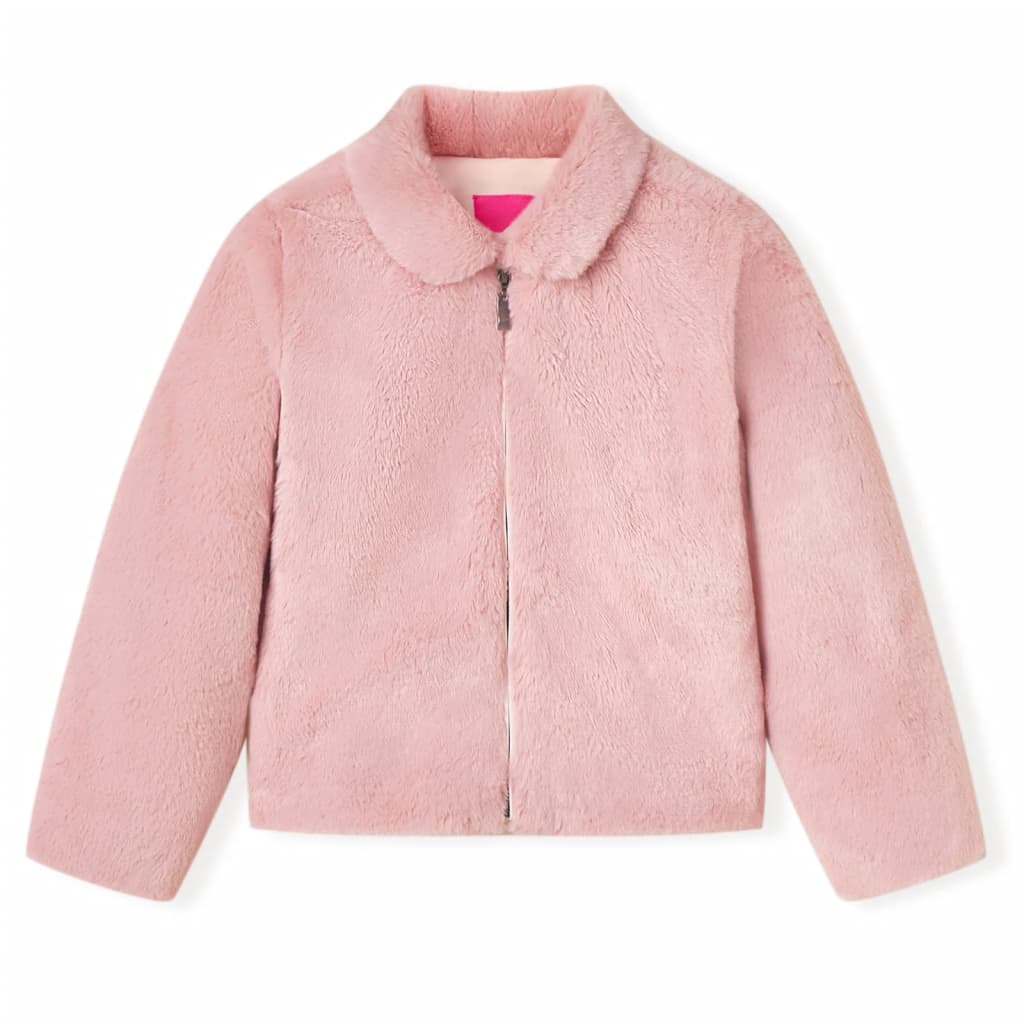 VidaXL Kindermantel 140 Kunstfell Rosa