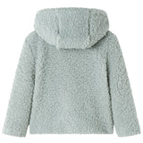 VidaXL Kindermantel mit Kapuze Teddy 104 Kunstfell Mintgrün