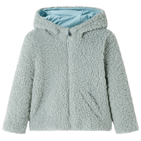 VidaXL Kindermantel mit Kapuze Teddy 116 Kunstfell Mint
