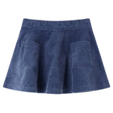 VidaXL Kinderrock mit Taschen Cord 92 Marineblau