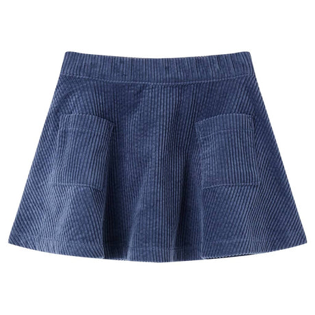 VidaXL Kinderrock mit Taschen Cord 104 Marineblau