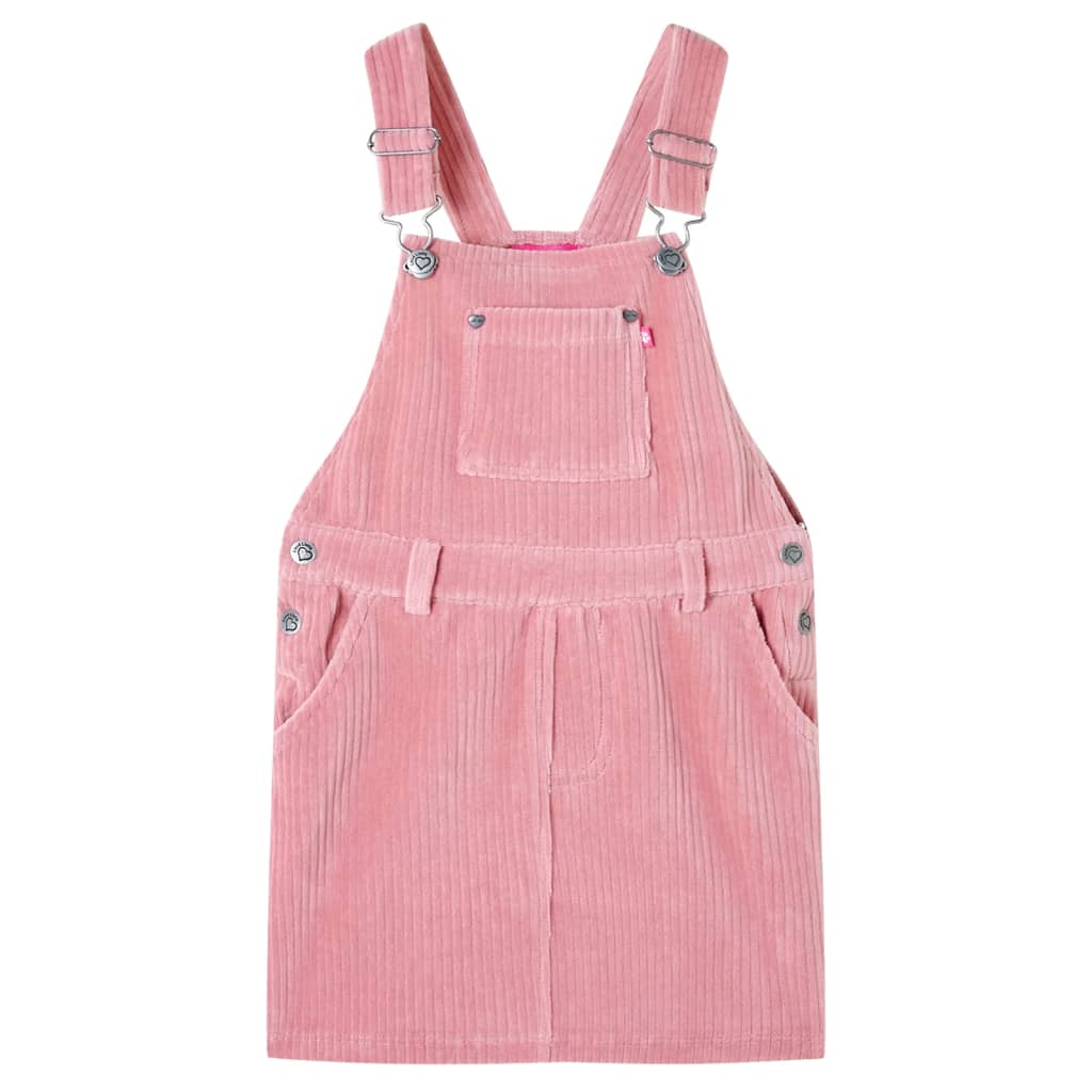 VidaXL Kinder-Gartenkleid 128 Cord hellrosa